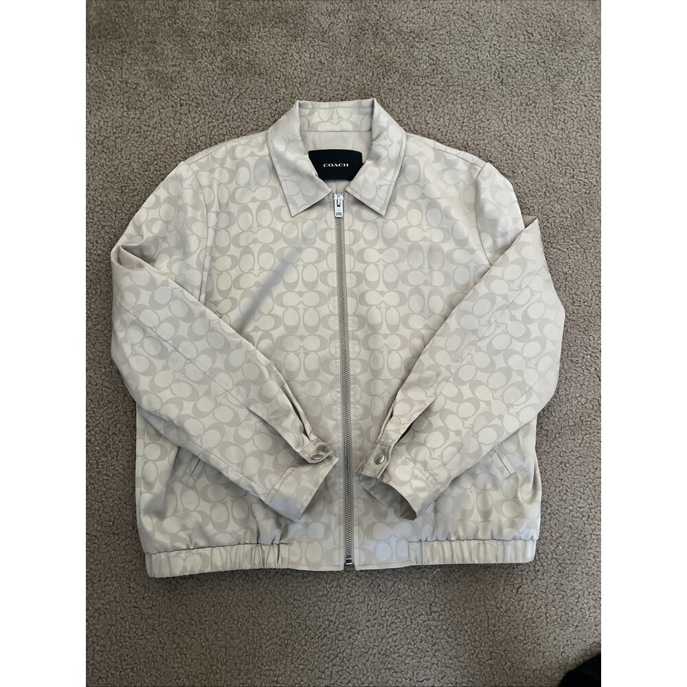 COACH Tonal Signature Souvenir Jacket Women's Size L